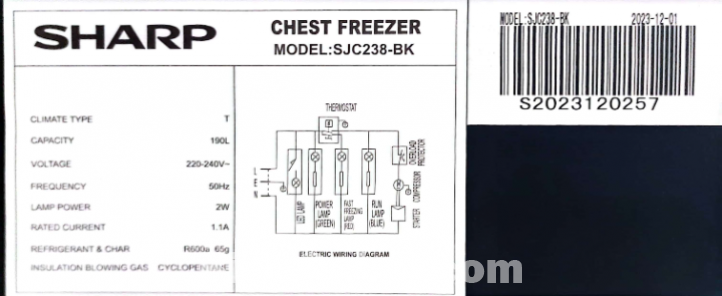 SHARP Deep Freezer